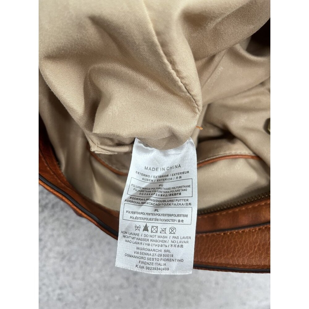 Darcy Marks London Vegan Brown Pebbled Leather Shoulder Tote Bag - Picture 16 of 16
